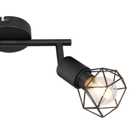 Globo - LED Oświetlenie punktowe 2xE14/6W/230V czarne