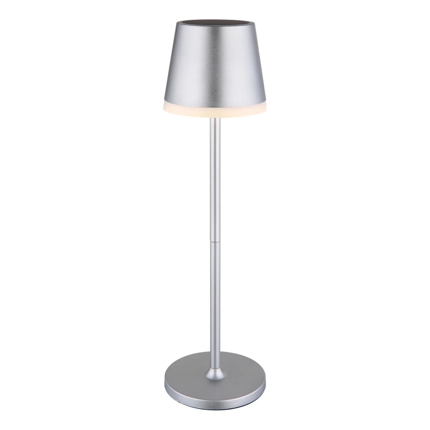 Globo - LED Oświetlenie solarne LED/0,6W/3V 3000K IP44 1200 mAh matowy chrom