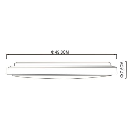 Globo - LED Plafon LED/32W/230V 3000/4000/6000K śr. 49 cm