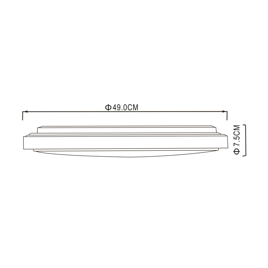 Globo - LED Plafon LED/32W/230V 3000/4000/6000K śr. 49 cm