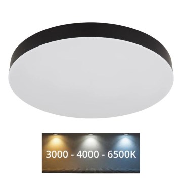 Globo - LED Plafon LED/36W/230V 3000K/4000K/6500K śr. 40 cm czarny