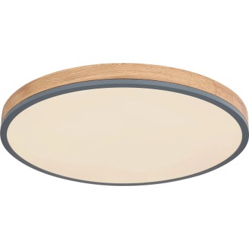Globo - LED Plafon ściemnialny LED/40W/230V 2700-6500K śr. 60 cm + pilot zdalnego sterowania brązowy/szary