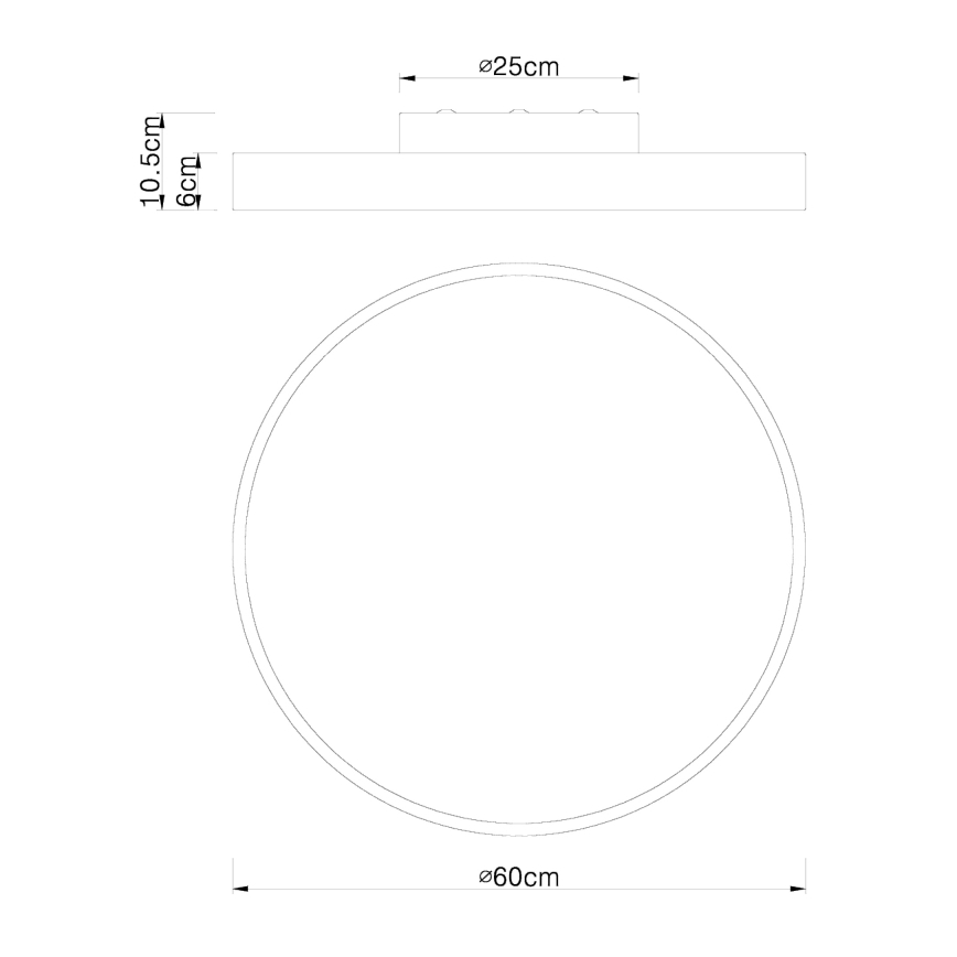 Globo - LED Plafon ściemnialny LED/48W/230V 3000-6000K + zdalne sterowanie
