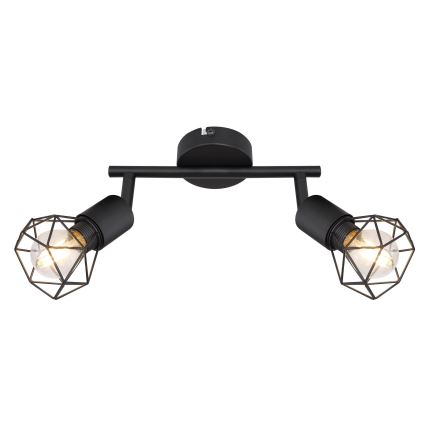 Globo - Oprawa punktowa LED 2xE14/6W/230V czarna