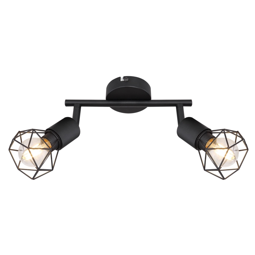 Globo - Oprawa punktowa LED 2xE14/6W/230V czarna
