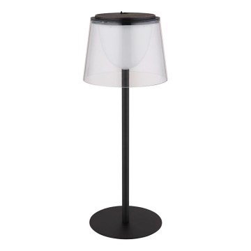 Globo - LED regulowana dotykowa lampa stołowa na zewnątrz LED/1,8W/5V IP44 1800 mAh czarna/przezroczysta