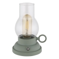 Globo - LED regulowana dotykowa lampka biurkowa z ładowaniem LED/1W/3,7V 1200 mAh zielona