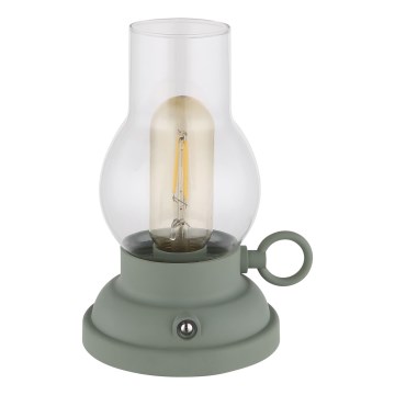Globo - LED regulowana dotykowa lampka biurkowa z ładowaniem LED/1W/3,7V 1200 mAh zielona