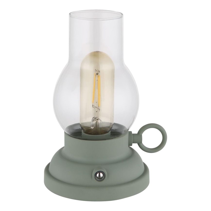 Globo - LED regulowana dotykowa lampka biurkowa z ładowaniem LED/1W/3,7V 1200 mAh zielona