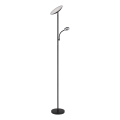 Globo - LED regulowana lampa stojąca LED/20W/230V+ LED/5W 3000/4000/6500K czarna