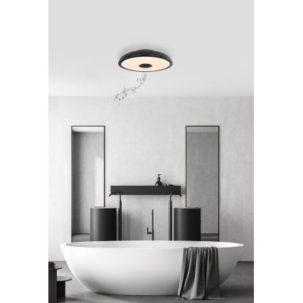 Globo - LED RGBW Ściemnialne oświetlenie łazienkowe z głośnikiem LED/18W/230V 3000-6500K IP44 + pilot zdalnego sterowania