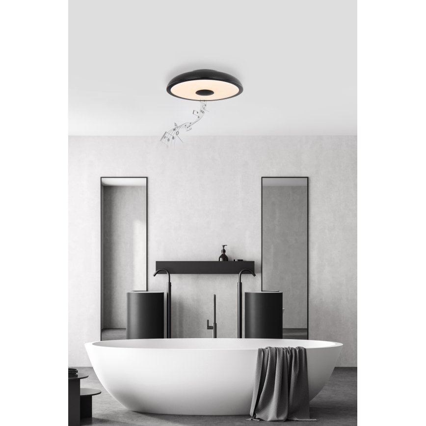Globo - LED RGBW Ściemnialne oświetlenie łazienkowe z głośnikiem LED/18W/230V 3000-6500K IP44 + pilot zdalnego sterowania
