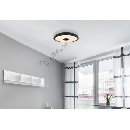 Globo - LED RGBW Ściemnialne oświetlenie łazienkowe z głośnikiem LED/18W/230V 3000-6500K IP44 + pilot zdalnego sterowania