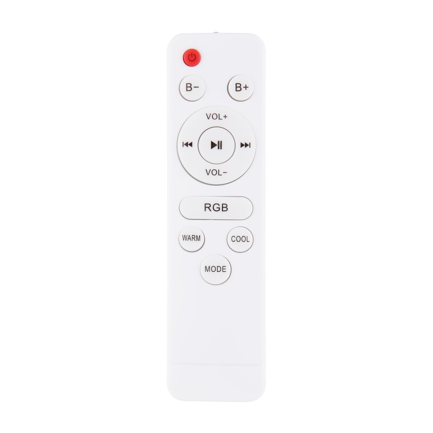 Globo - LED RGBW Ściemnialne oświetlenie łazienkowe z głośnikiem LED/18W/230V 3000-6500K IP44 + pilot zdalnego sterowania