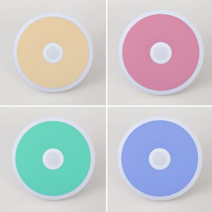 Globo - LED RGBW Ściemnialne oświetlenie łazienkowe z głośnikiem LED/18W/230V 3000-6500K IP44 + pilot zdalnego sterowania