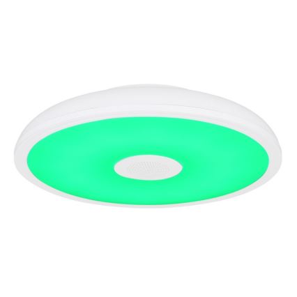 Globo - LED RGBW Ściemnialne oświetlenie łazienkowe z głośnikiem LED/18W/230V 3000-6500K IP44 + pilot zdalnego sterowania