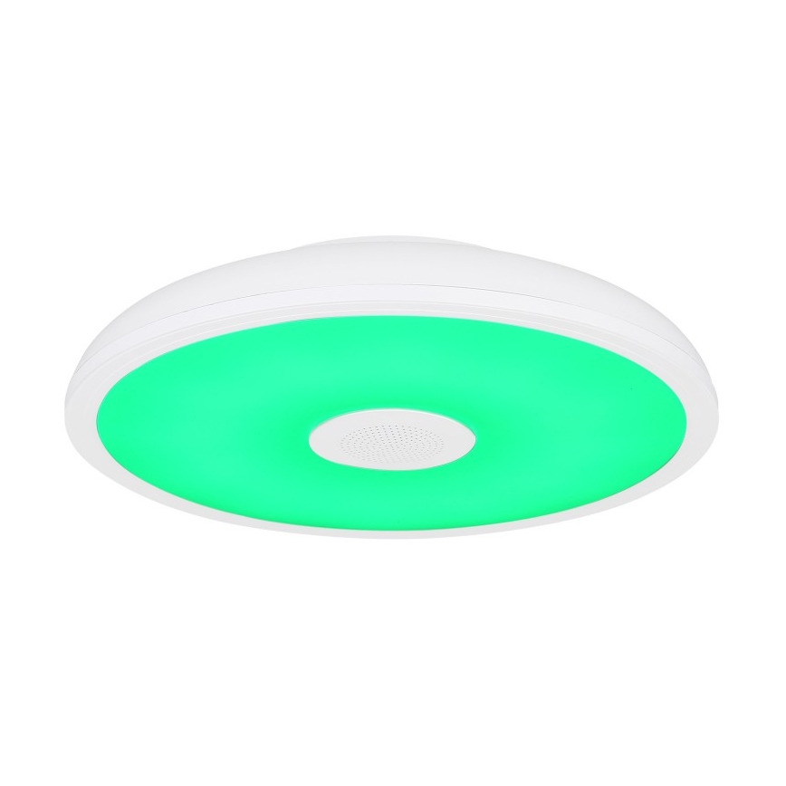 Globo - LED RGBW Ściemnialne oświetlenie łazienkowe z głośnikiem LED/18W/230V 3000-6500K IP44 + pilot zdalnego sterowania