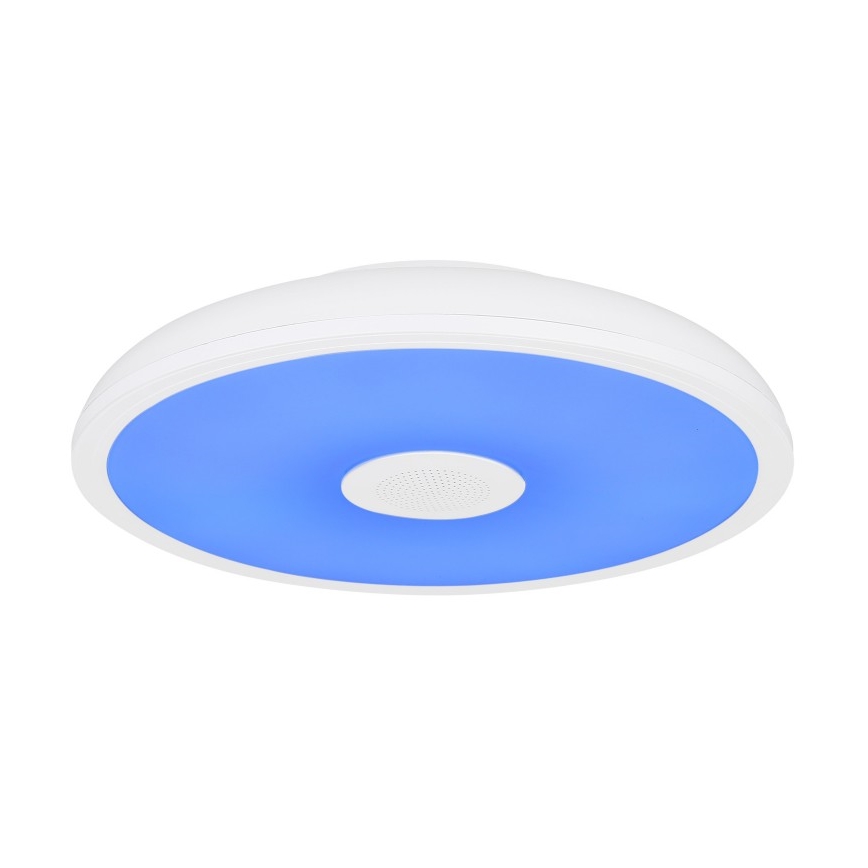 Globo - LED RGBW Ściemnialne oświetlenie łazienkowe z głośnikiem LED/18W/230V 3000-6500K IP44 + pilot zdalnego sterowania