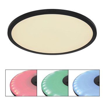Globo - LED RGB Plafon łazienkowy ściemnialny LED/21W/230V 3000-6000K + pilot zdalnego sterowania IP44 czarny