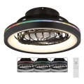 Globo - LED RGB Ściemnialny sufitowy wentylator LED/40W/230V 2700-6500K + zdalne sterowanie