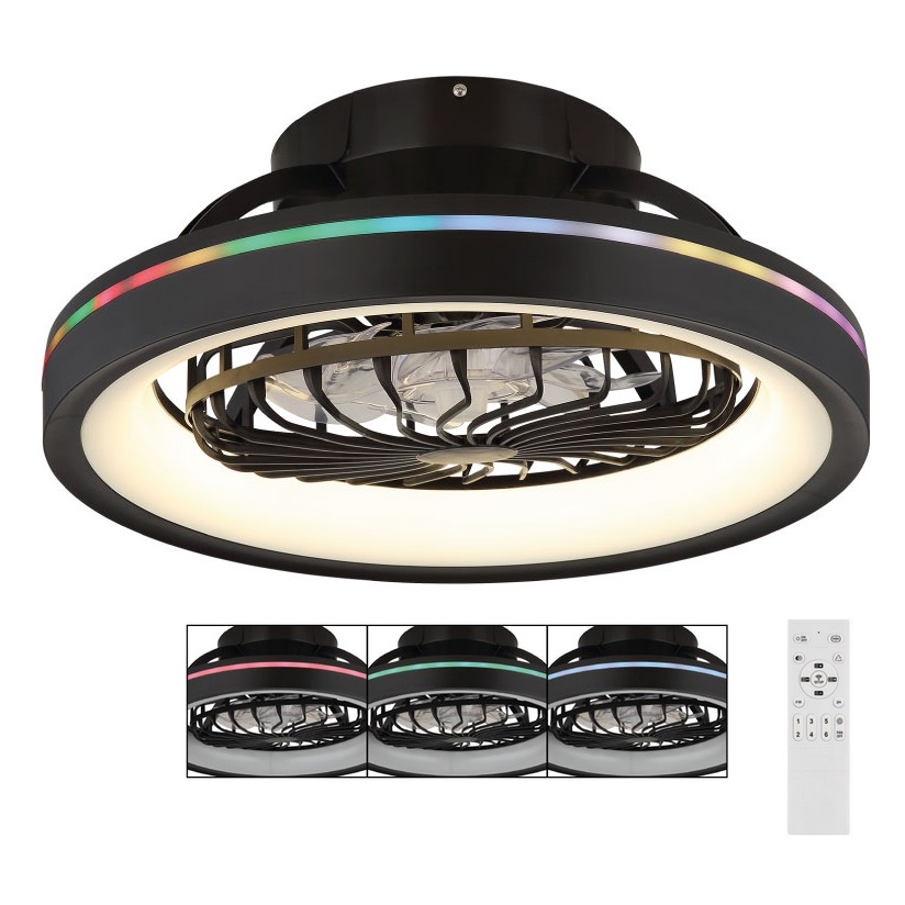 Globo - LED RGB Ściemnialny sufitowy wentylator LED/40W/230V 2700-6500K + zdalne sterowanie