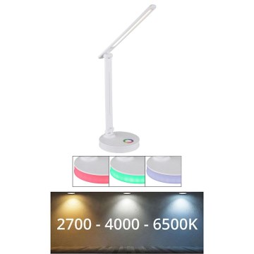 Globo - LED RGBW Ściemnialna dotykowa lampa stołowa LED/5W/230V + LED/2W 2700K/4000K/6500K biały