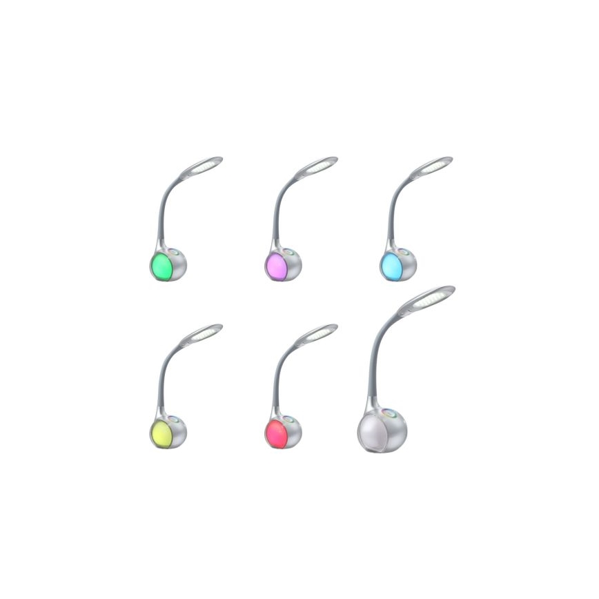Globo 58279 - LED lampa stołowa TARRON 1xLED/5W + 2xLED/0,1W