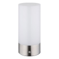 Globo - LED RGBW ściemnialna dotykowa lampa stołowa zewnętrzna LED/1,8W/5V 1500 mAh IP44 matowy chrom
