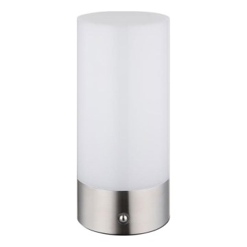 Globo - LED RGBW ściemnialna dotykowa lampa stołowa zewnętrzna LED/1,8W/5V 1500 mAh IP44 matowy chrom