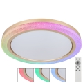 Globo - LED RGBW ściemnialna lampa sufitowa LED/20W/230V 2700-6500K + pilot do zdalnego sterowania
