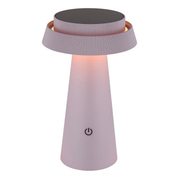 Globo - LED Ściemn. solarna dotykowa lampa LED/4W/3,7W IP54 różowe