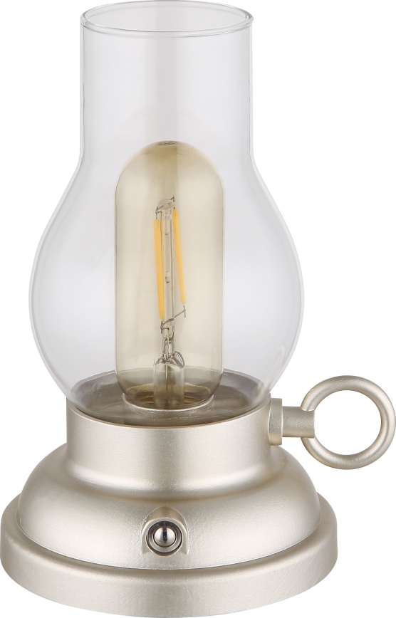 Globo - LED Ściemnialna akumulatorowa dotykowa lampa stołowa LED/1W/3,7V 1200 mAh matowy chrom