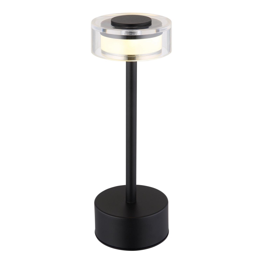 Globo - LED Ściemnialna akumulatorowa dotykowa lampa stołowa LED/2,5W/3,7V 2700/4000/6500K 1800mAh czarna