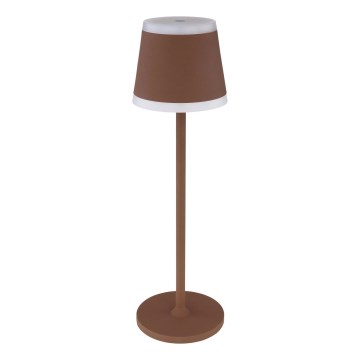 Globo - LED Ściemnialna akumulatorowa dotykowa lampa stołowa LED/4,6W/3,7V 3000K 1800mAh brązowa IP54