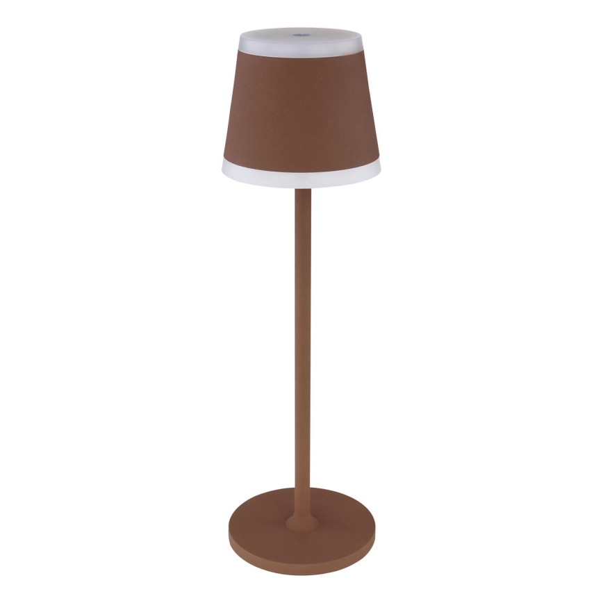 Globo - LED Ściemnialna akumulatorowa dotykowa lampa stołowa LED/4,6W/3,7V 3000K 1800mAh brązowa IP54