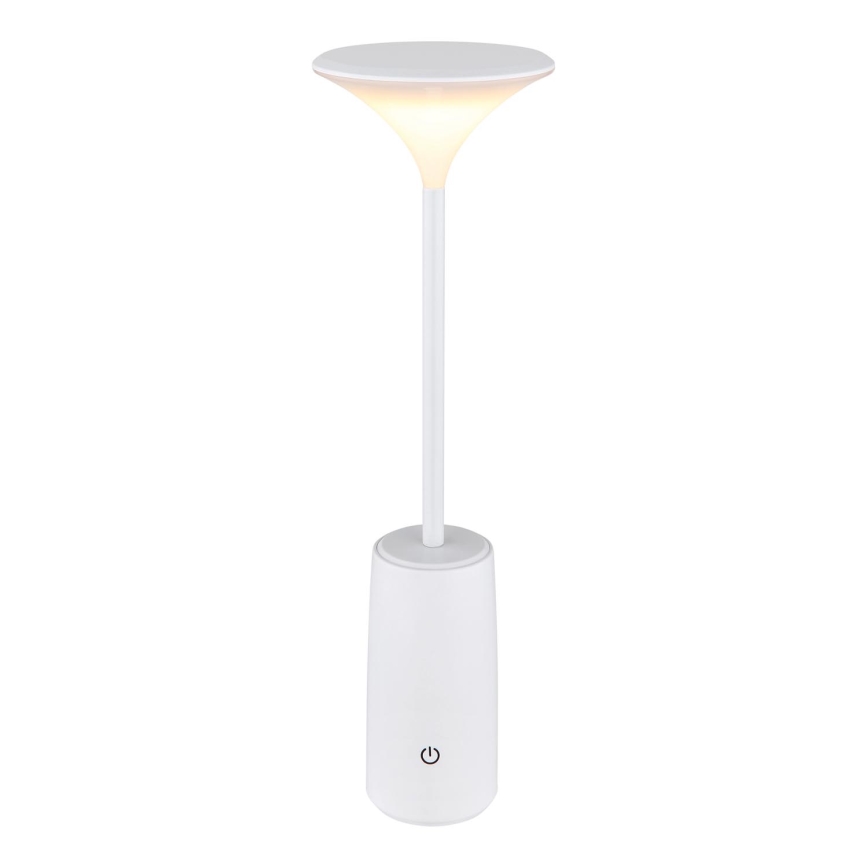 Globo - LED Ściemnialna akumulatorowa dotykowa lampka stołowa LED/1,2W/3,7V 3000K 1500mAh biała