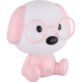 Globo - LED Ściemnialna akumulatorowa dziecięca lampka nocna LED/1W/5V 500 mAh różowa