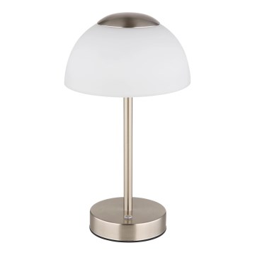 Globo - LED Ściemnialna akumulatorowa lampa stołowa LED/2,5W/5V 1800mAh 2700K/4000K/6500K matowy chrom