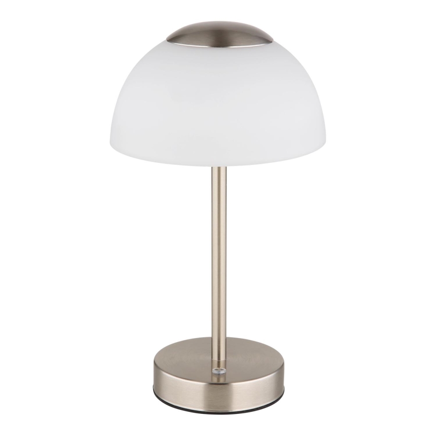 Globo - LED Ściemnialna akumulatorowa lampa stołowa LED/2,5W/5V 1800mAh 2700K/4000K/6500K matowy chrom