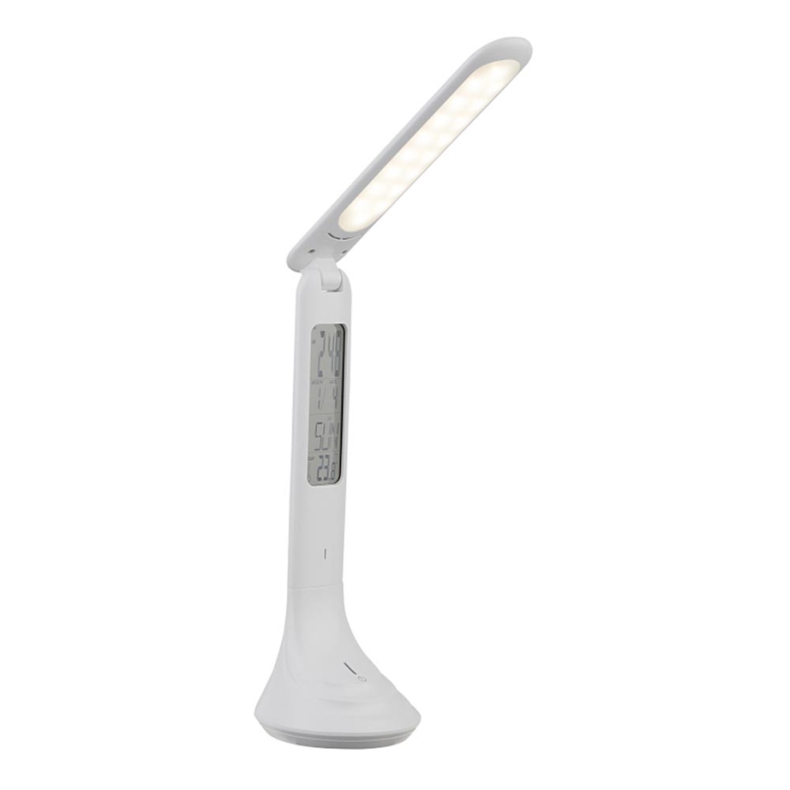 Globo - LED Ściemnialna akumulatorowa lampa stołowa z wyświetlaczem LED/4W/230V 2200 mAh biała