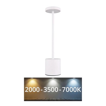 Globo - LED Ściemnialna dotykowa lampa stołowa LED/1,2W/3,7V 2000K/3500K/7000K 1200 mAh USB biały