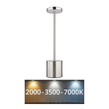 Globo - LED Ściemnialna dotykowa lampa stołowa LED/1,2W/3,7V 2000K/3500K/7000K 1200 mAh USB matowy chrom