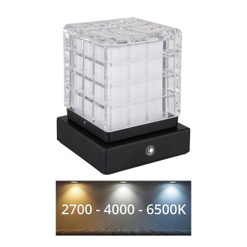 Globo - LED Ściemnialna dotykowa lampa stołowa LED/2,5W/3,7V 2700K/4000K/6500K 1800 mAh USB czarny