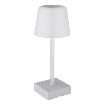 Globo - LED Ściemnialna dotykowa lampa stołowa LED/2W/5V 3000/4500/6500K 800 mAh srebrna