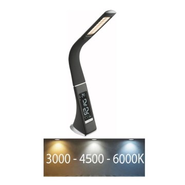 Globo - LED Ściemnialna dotykowa lampa stołowa z wyświetlaczem LED/6,5W/230V 3000/4500/5800K antracyt