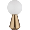 Globo - LED Ściemnialna dotykowa zewnętrzna lampa stołowa LED/1,5W/5V 3000/4500/6500K 1800 mAh IP41 miedź