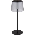 Globo - LED Ściemnialna dotykowa zewnętrzna lampa stołowa LED/1,8W/5V IP44 1800 mAh czarna/dymna