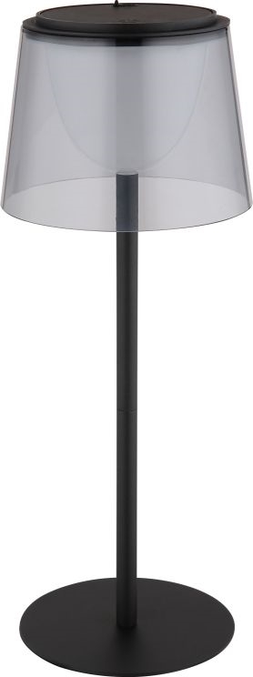 Globo - LED Ściemnialna dotykowa zewnętrzna lampa stołowa LED/1,8W/5V IP44 1800 mAh czarna/dymna