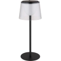 Globo - LED Ściemnialna dotykowa zewnętrzna lampa stołowa LED/1,8W/5V IP44 1800 mAh czarna/przezroczysta