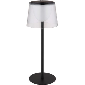 Globo - LED Ściemnialna dotykowa zewnętrzna lampa stołowa LED/1,8W/5V IP44 1800 mAh czarna/przezroczysta
